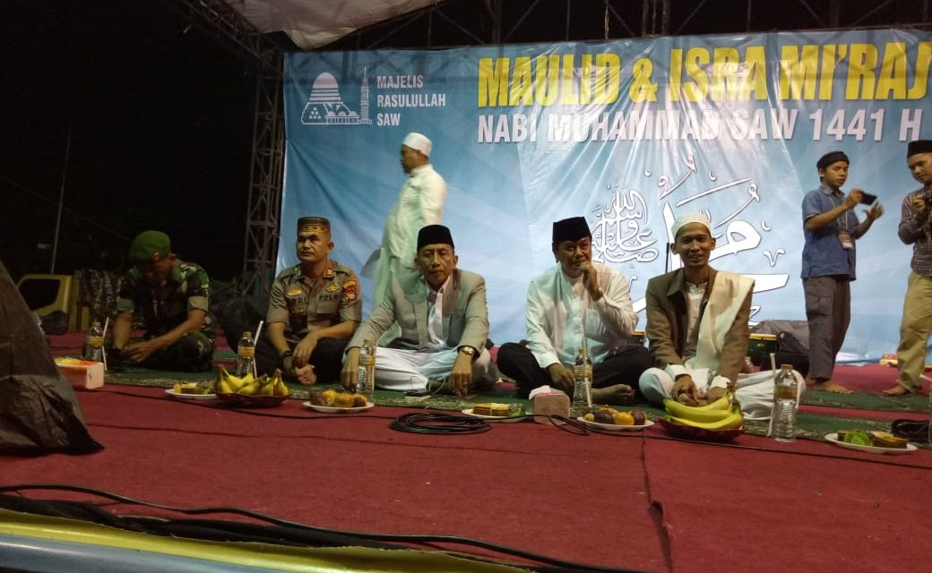 Tablik Akbar Peringati Maulid dan Isra Mi’raj Jamaah Majlis Rasullah Dihadiri Kapolsek Teluknaga