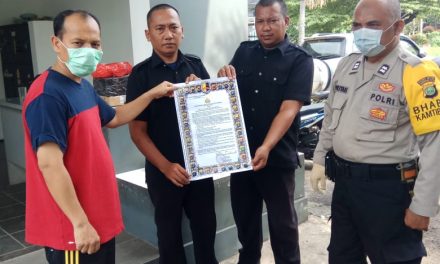 Aiptu Supriyadi Sosialisasi Maklumat Kapolri Kepada Security Perumahan