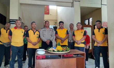 Gembira dan kerja dalam pergantian jabatan kanit binmas lama dengan baru di Polsek Ciledug