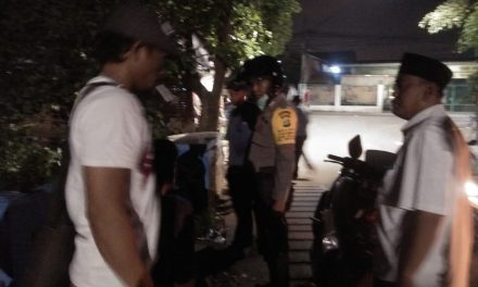 Antisipasi Penyebaran Covid-19, Tiga Pilar Kelurahan Mekarsari Bubarkan Remaja Yang Nongkrong Malam Hari