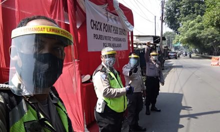 Hari Kedua PSBB, Polsek Neglasari bersama Personil Gabungan di kerahkan di Check Point