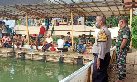 Demi Pencegahan penyebaran Pandemi Covid-19, Bhabinkamtibmas dan Babinsa Kel. Cipondoh Bubarkan Pemancingan