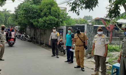 Sinergitas Binamas Bersama Satpol PP Berikan Himbauan Kepada Masyarakat Yang Akan Ke Pasar