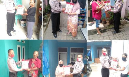 Baksos Penyaluran Beras dalam rangka HUT BHAYANGKARA KE 74 Kel. Cipondoh Makmur, Cipondoh