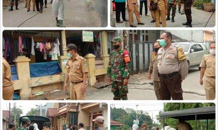 Penyemprotan Desinfektan Dalam Rangka Pencegahan Covid 19 di Komplek TPI Kel. Neroktog Pinang