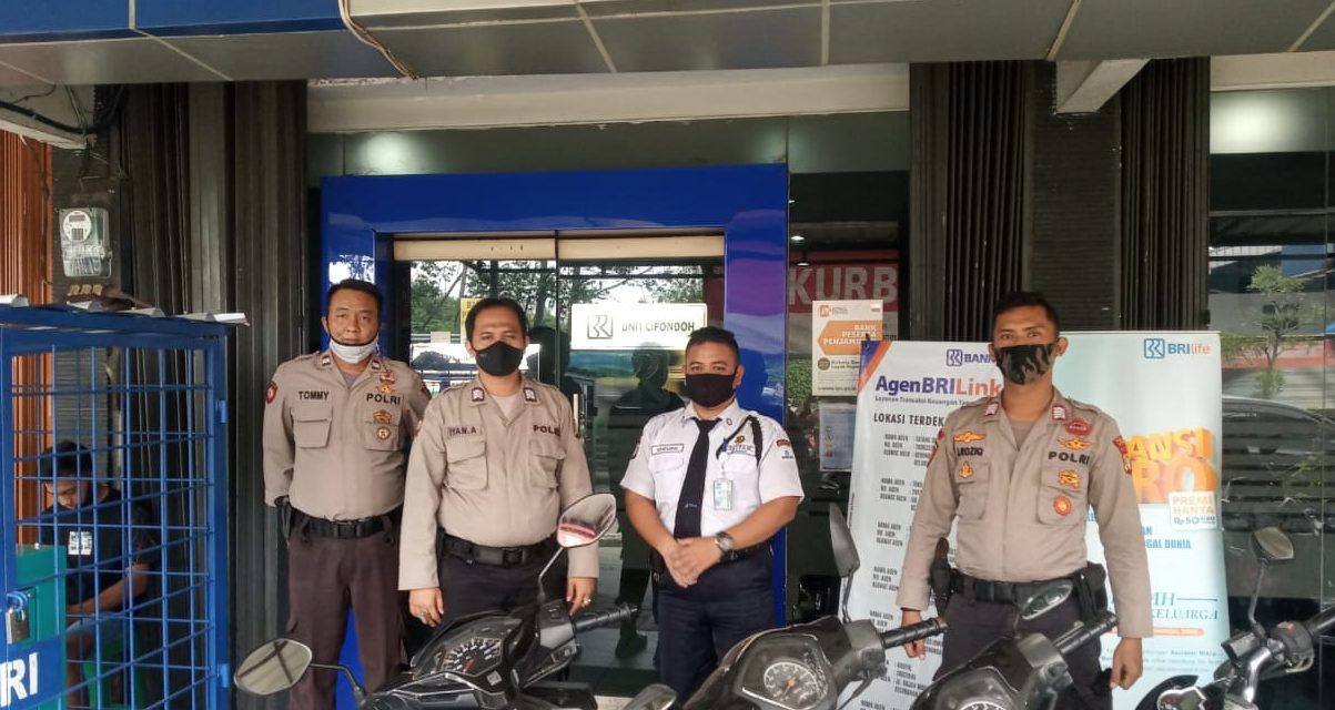 UNIT Patroli Samapta R2 Polsek Cipondoh Gelar Patroli Biru Pantau Obyek Vital di Cipondoh Kota Tangerang