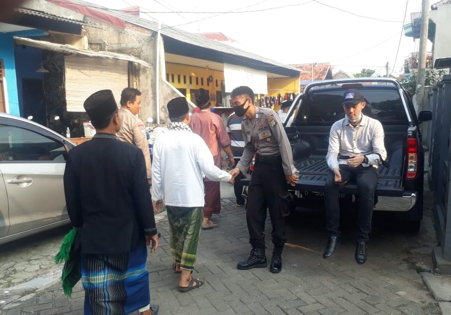 Unit Patroli R 2 Samapta Polsek Cipondoh Melaksanakan Patroli Dialogis Kepada Toga di Kel. Sudimara Pinang