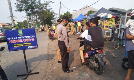 Bhabinkamtibmas Polsek Cipondoh Dan Tiga Pilar Kel. Ketapang Gelar PSBB Serentak