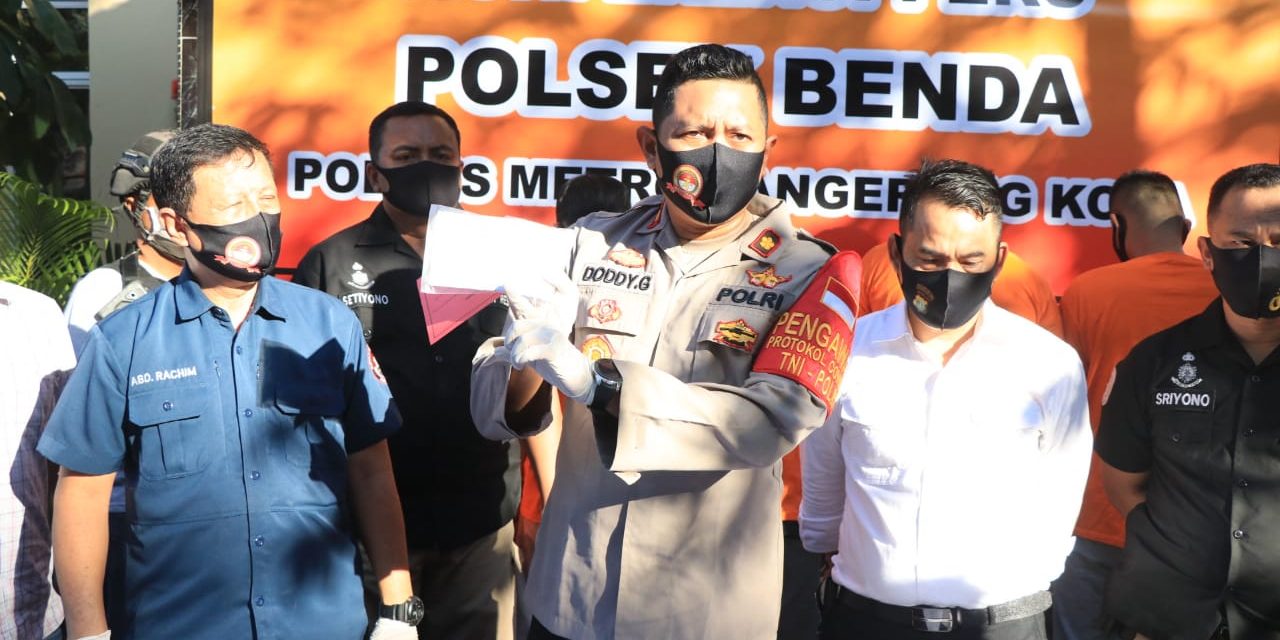 Polisi Ringkus Pencuri dan Penadah Pipa Saluran Air PDAM di Tangerang Bernilai Milyaran