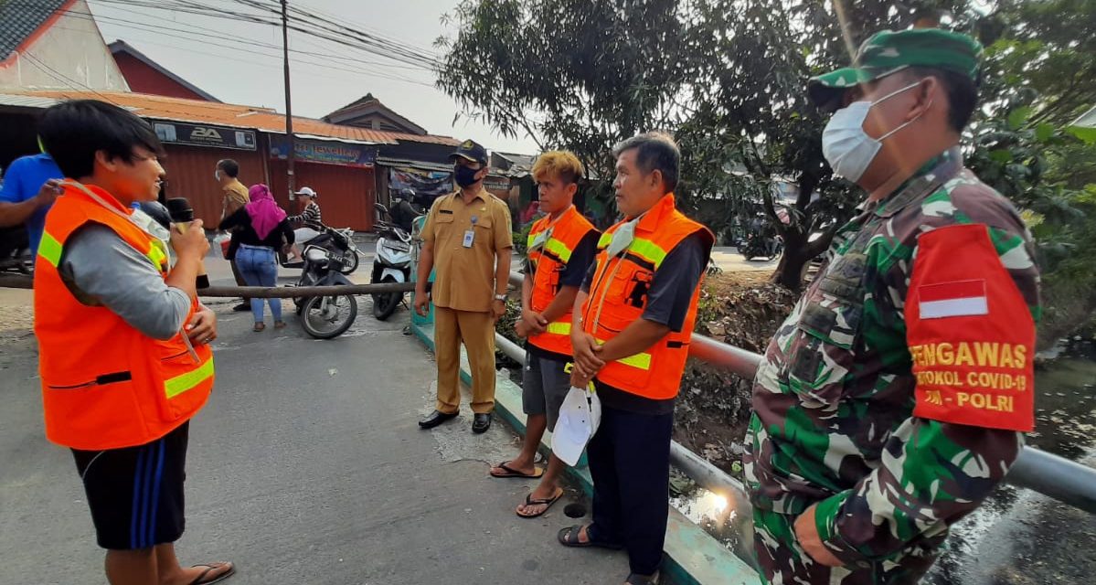 Bhabinkamtibmas Polsek Cipondoh Dan Tiga Pilar Kel. Cipondoh Gelar Operasi Aman Bersama Covid-19 Penegakan Disiplin PSBB Jelang Tatanan Normal Baru