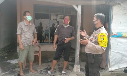 POLSEK TANGERANG KOTA PATROLI PENCEGAHAN COVID-19 DI TAMAN POTRET.