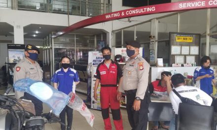 Unit Patroli Samapta R2 Polsek Cipondoh Gelar Patroli Biru Secara Dialogis Di Yamaha Factory Motor Kel. Pinang