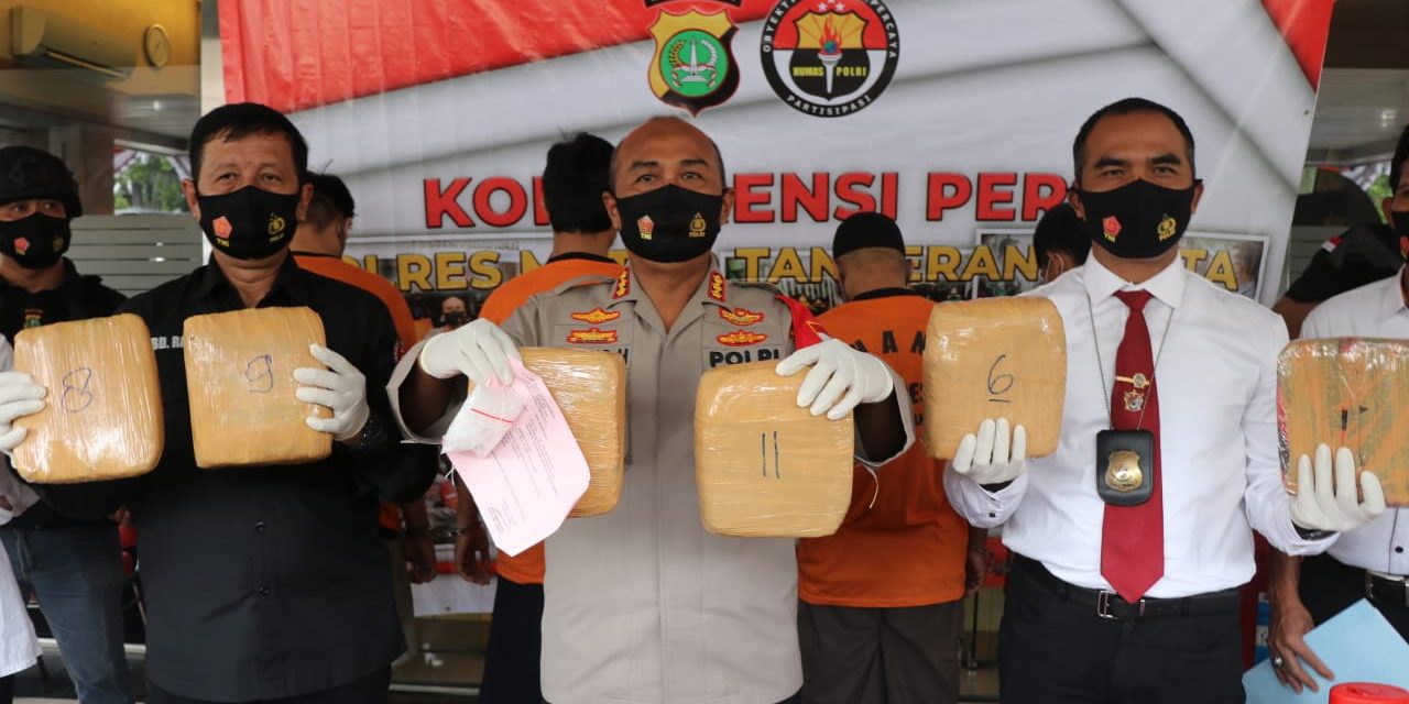 Satresnarkoba Berhasil Ungkap Peredaran Ganja 14,5 KG