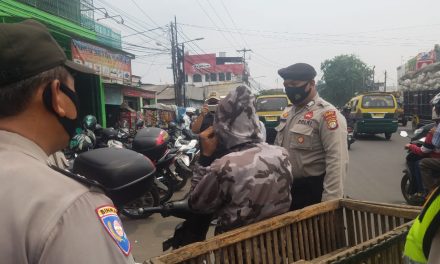 Patroli Rutin Pendisiplinan Dan Himbauan Prokes Covid 19 Menuju AKB Di Pasar Tradisional Pasar Bengkok Pinang