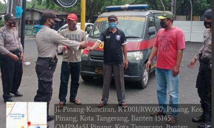 Operasi Yustisi Dan Penegakan Disiplin Prokes Oleh 3 Pilar Kec. Pinang Di Jalan Pikun Kel. Pinang