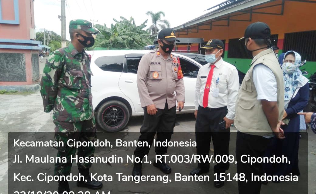 Polsek Cipondoh Libatkan 20 Personil Gabungan Dalam Ops. Yustisi Aman Bersama PSBB Di Cipondoh Makmur