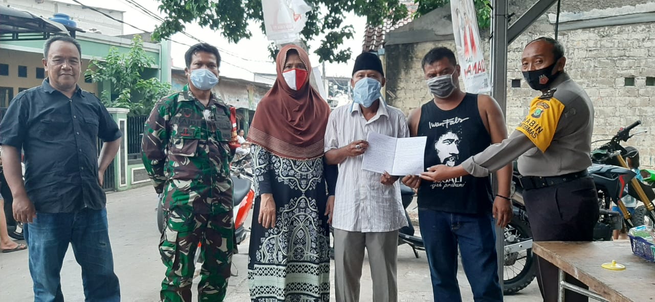 Problem Solfing, Bhabinkamtibmas Kunciran Indah Polsek Cipondoh Selesaikan Perselisihan Antar Warga Di Kp. Bojong