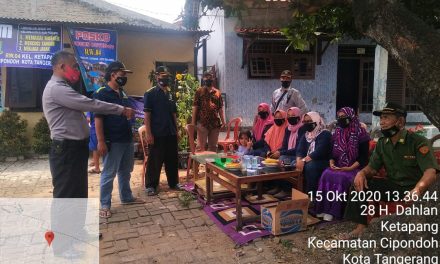 Sosialisasi Prokes 3M Bhabinkamtibmas Kel. Ketapang Bersama Komunitas RW Kepada Kader Dan PSM Di RT 03/04 Kel. Ketapang, Cipondoh