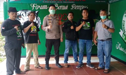 Silaturahmi Dan Kunjungan Kapolsek Cipondoh Ke Ormas FBR Pos Macan Pinang Kel. Sudimara Pinng