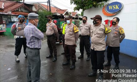 Polsek Cipondoh Lakukan Pengamanan Keberangkatan Aksi Serikat Buruh Ke Kantor Disnaker Kota Tangerang