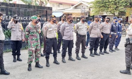 Personil Gabungan Polsek Cipondoh Gelar Pengamanan Aksi Massa Buruh Menuju Jakarta, Tolak RUU Omnibuslaw