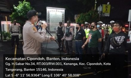 Polsek Cipondoh Gelar Ops. Cipta Kondisi, Tekan Kejahatan 3C Dan Penindakan Prokes