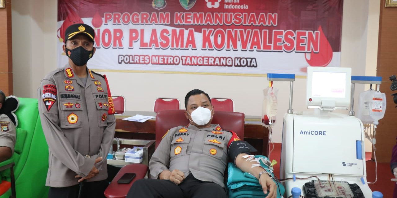 Waka Polrestro Tangkot Donor Plasma Konvalensen