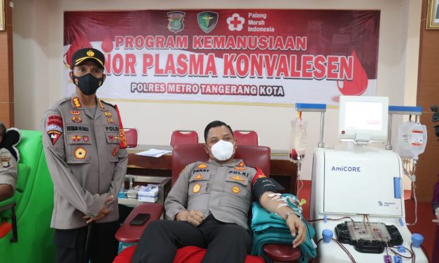 Waka Polrestro Tangkot Donor Plasma Konvalensen