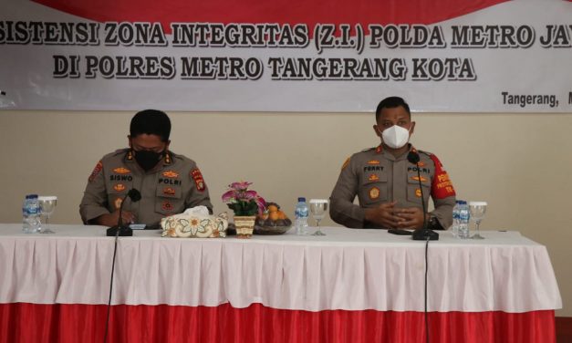 POLRES METRO TANGERANG KOTA MELAKSANAKAN ASISTENSI DAN INTERALISASI PEMENUHAN INDIKATOR ZONA INTEGRITAS MENUJU WBK & WBBM