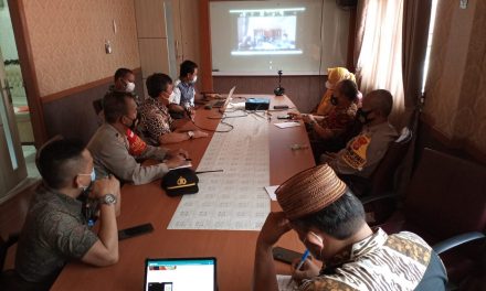 Jelang Idul Fitri 1442 H, Polsek Cipondoh Bersama Tiga Pilar Gelar Rapat Koordinasi Kewilayahan Secara Virtual (Zoom Meeting)