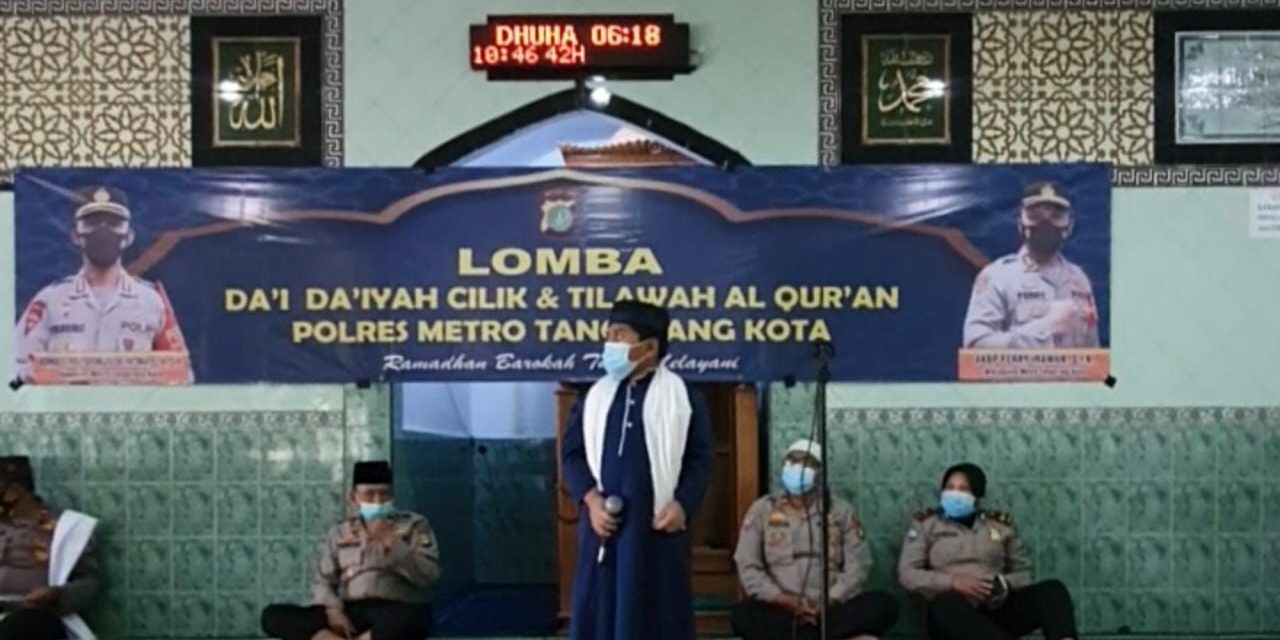 Jajaran Polsek Cipondoh Dampingi Perwakilan Lomba Dai dan Qori Cilik Dari Polsek Cipondoh