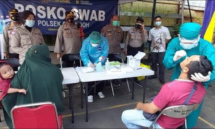 Polsek Cipondoh Dirikan Posko Swab Antigent Gratis di Mako Polsek Cipondoh