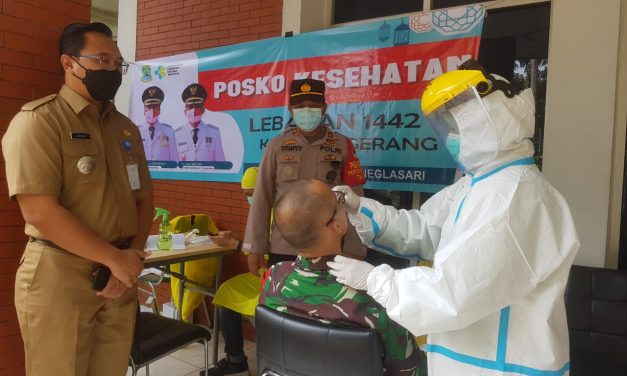 Tiga Pilar Neglasari Tinjau Rapid Antigen Serentak Kota Tangerang Bagi Para Pemudik di Selapajang Jaya