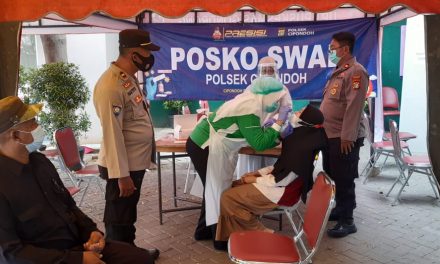 Pelaksanaan Swab Antigen di Posko Swab Polsek Cipondoh Jl. KH Ahmad Dahlan Kel Petir