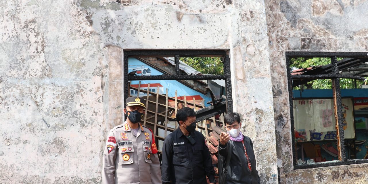 Kapolres Metro Tangerang Kota,Kombes Pol Deonijiu De Fatima,S.IK,SH Melaksanakan Pengecekan Perkembangan Pembangunan Gedung TK Kemala Bhayangkari 51 Jln.KS.Tubun Pasar Baru Kota Tangerang .