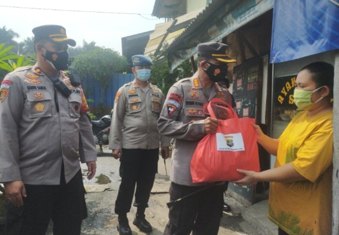 4 Ribu Paket Sembako di Sebarkan Lagi Oleh Polres Metro Tangerang Kota