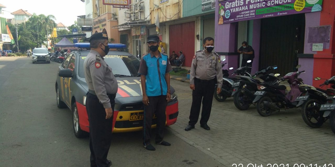 UNIT SAMAPTA POLSEK CILEDUG PATROLI DIALOGIS DI TEMPAT TEMPAT RAWAN KEJAHATAN