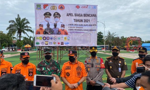 Apel Siaga Bencana Tahun 2021  di Lapangan Elektrik Pusat Pemerintah Kota Tangerang