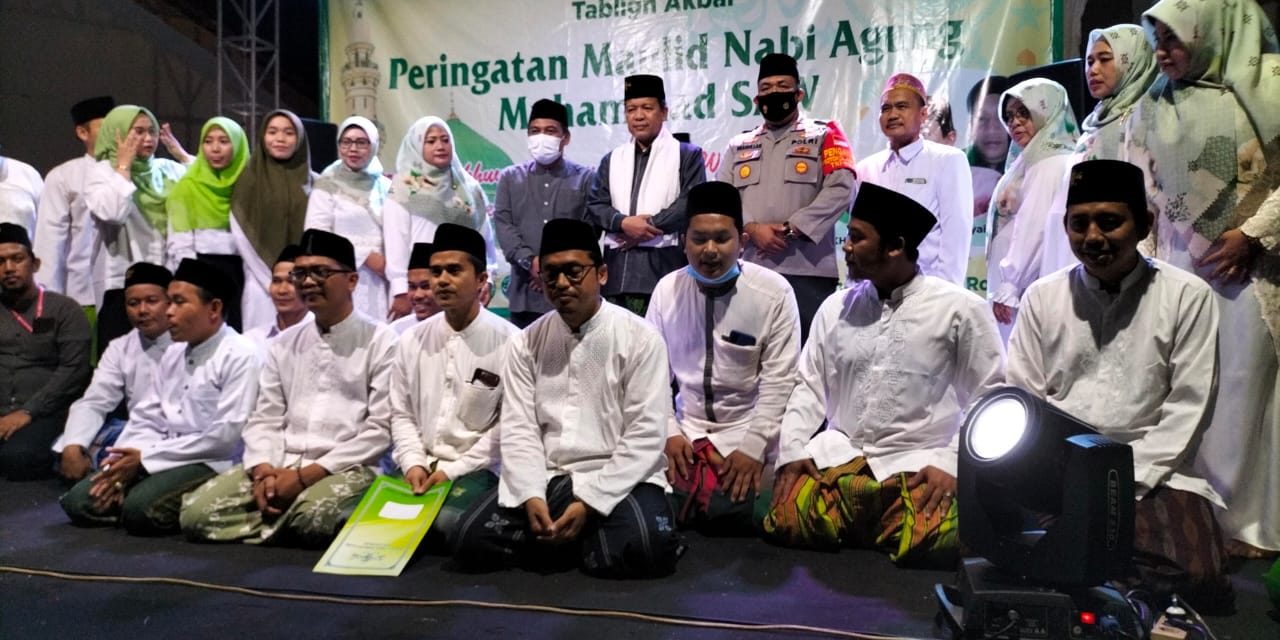 Kapolsek Cipondoh dan Camat Cipondoh Hadiri Tabligh Akbar Peringatan Maulid Nabi oleh Lazisnu Kec. Cipondoh