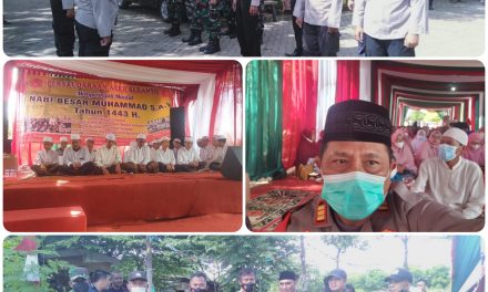 : Apel pengamanan Maulid Nabi Muhammad SAW di Komp.Duren Village Kel.Sudimara Selatan Kec.Ciledug Kota Tangerang.