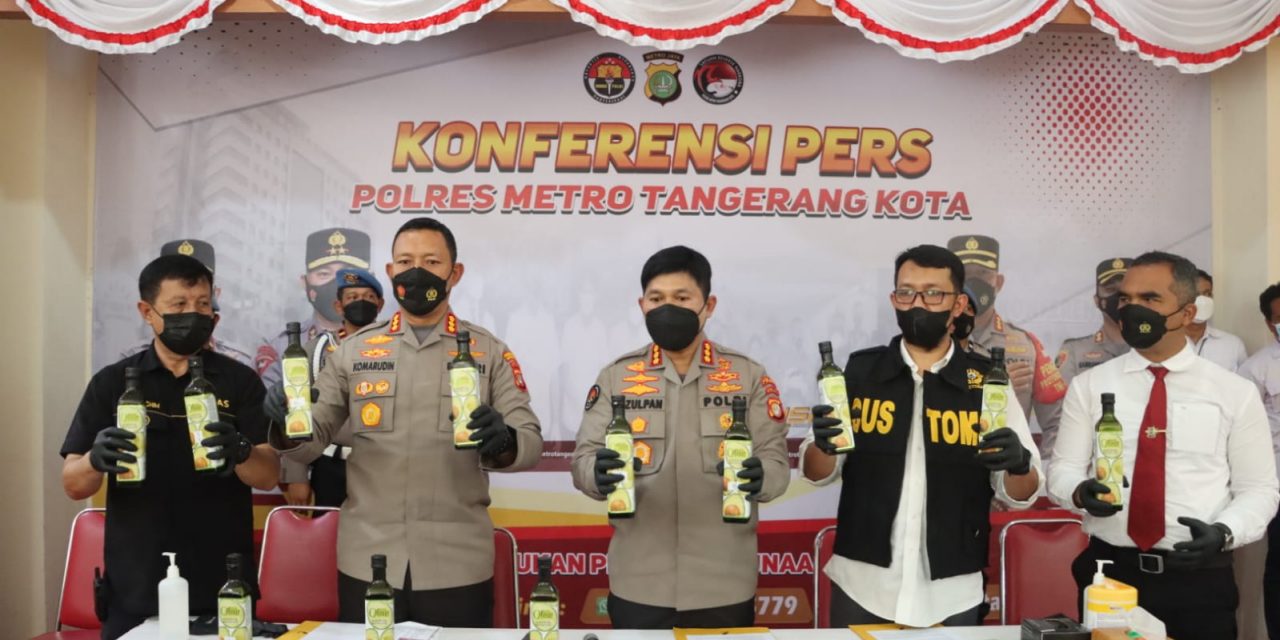 Langka! Trend Peredaran Sabu Cair Asal Meksiko Berhasil Diungkap di Tangerang