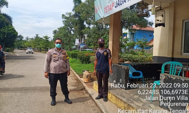 Giat sambang Cooling System dan Antisipasi Curanmor di lingkungan  Kel. Pedurenan Kec. Karang Tengah Kota Tangerang.