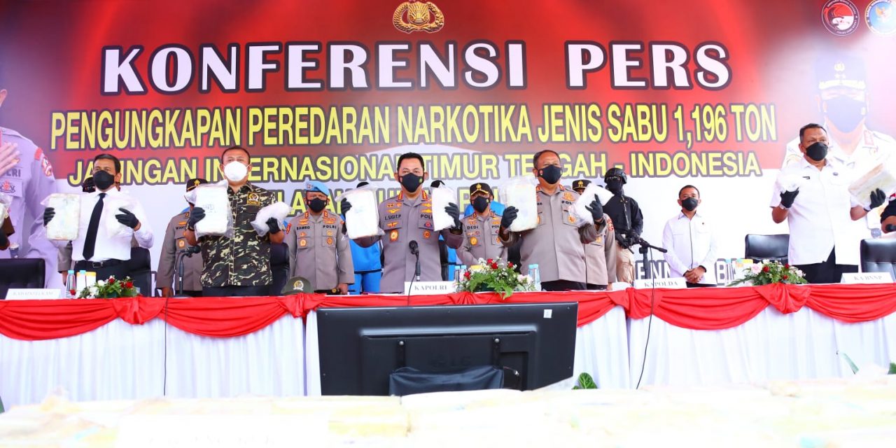 Ungkap Sabu 1,196 Ton, Kapolri: Kita Jaga Program Pemerintah Wujudkan SDM Unggul 