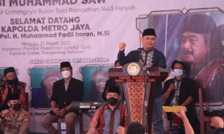 Peringatan Isra Mi’raj Nabi Muhammad SAW serta menyambut datangnya bulan suci Ramadhan 1443 di Ponpes Ummul Qura, Jl. Pondok Cabe Raya Gg. Pesantren