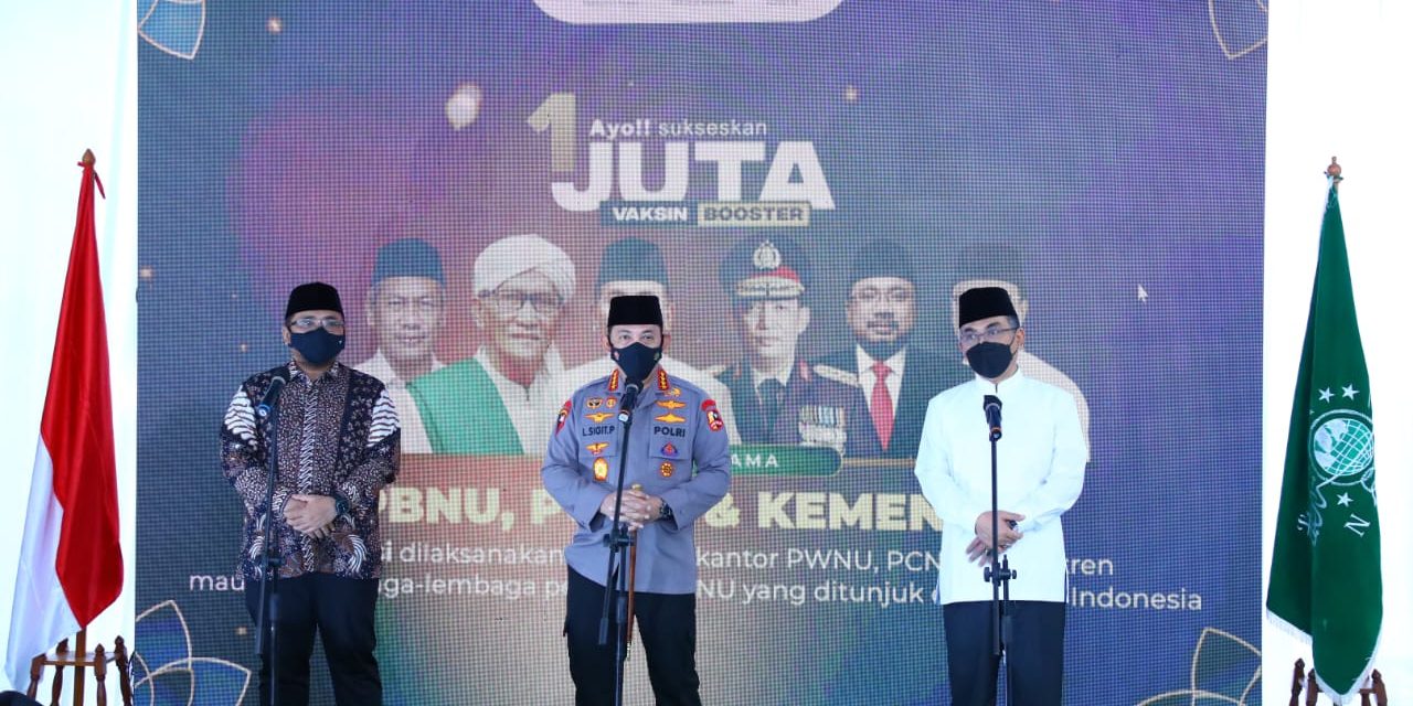 Tinjau Pelaksanaan 1 Juta Vaksinasi Booster, Kapolri Bicara Mudik Sehat dan Nyaman