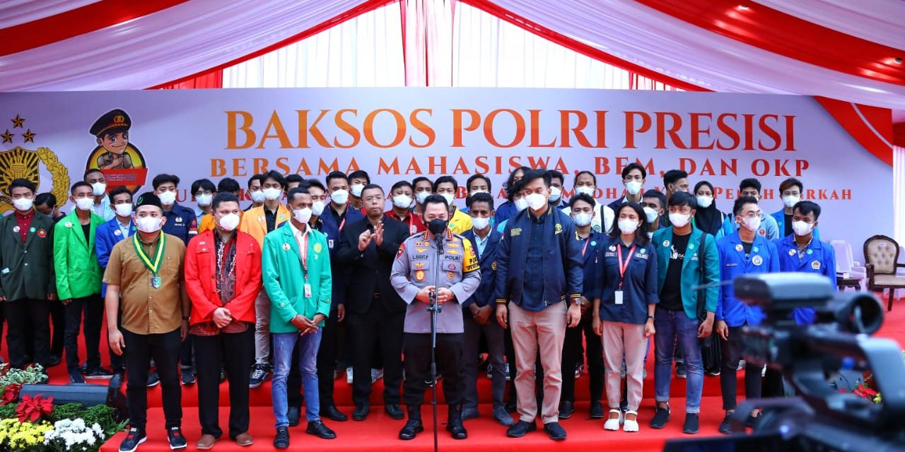 Bagikan Baksos Bareng Mahasiswa dan Pemuda, Kapolri: Teruslah Berkontribusi Terbaik untuk Bangsa 